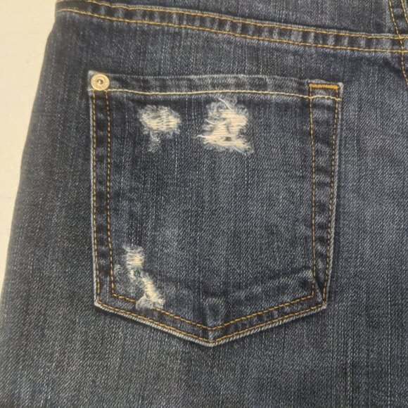 7 For All Mankind Size 25 Distressed Denim Shorts - Picture 5 of 16